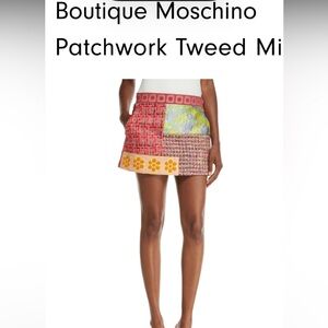 Moschino Multicolor Patchwork Mini Skort